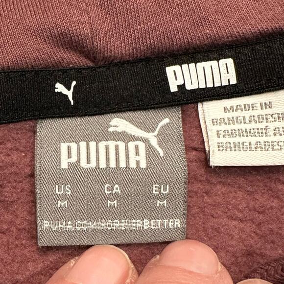 Puma Women's Size Medium Purple Hoodie Sweatshirt - Picture 5 of 5